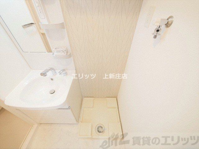 洗面設備　洗濯機置き場