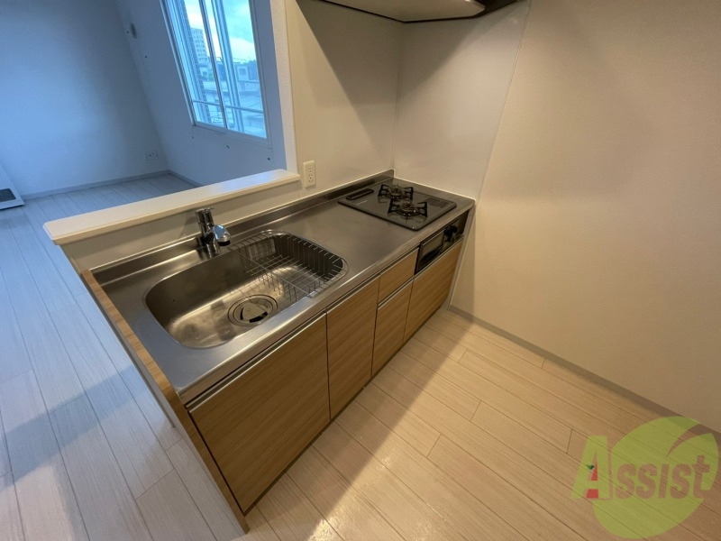 キッチン　都市ガスのキッチンなのでたくさんお料理できますね！