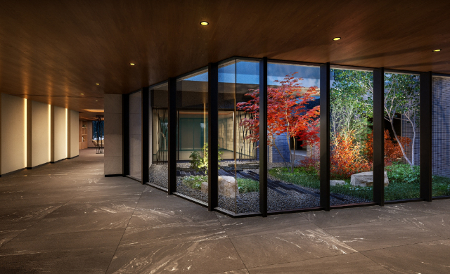 ロビー　エレベータ完備