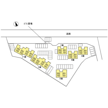 駐車場　駐車場配置図
