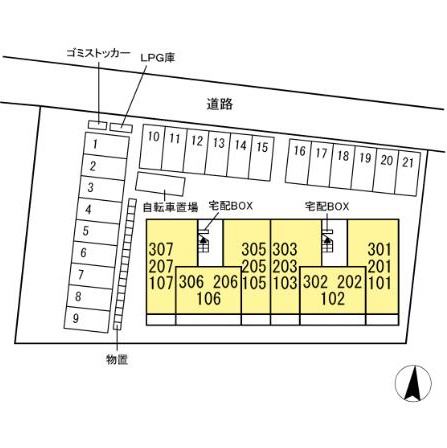 建物外観　敷地内に駐車場完備
