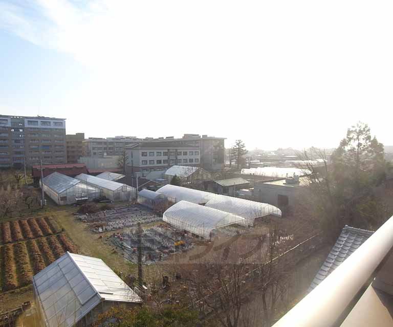 眺望　南側は京都大学の北部キャンパス。