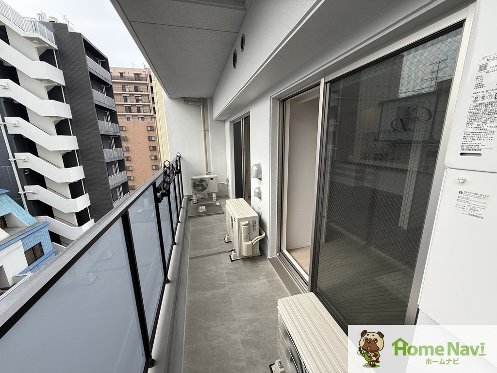 バルコニー　南向きです。