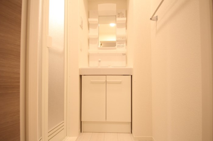 洗面設備　お掃除にも便利なシャワードレッサー