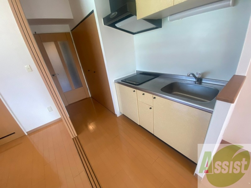 キッチン　キッチンはシックなデザインでした。洗い場も大きい。