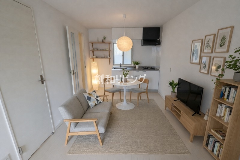 居室・リビング　家具・インテリアはCGです