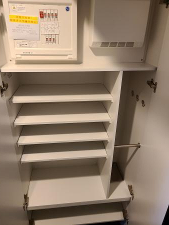 収納　たっぷりとした収納スペースです