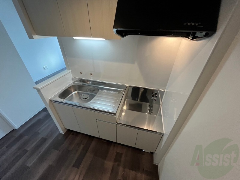 キッチン　キッチンです。ご自身でコンロを設置していただけます。