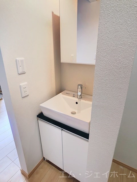 洗面設備　建築中