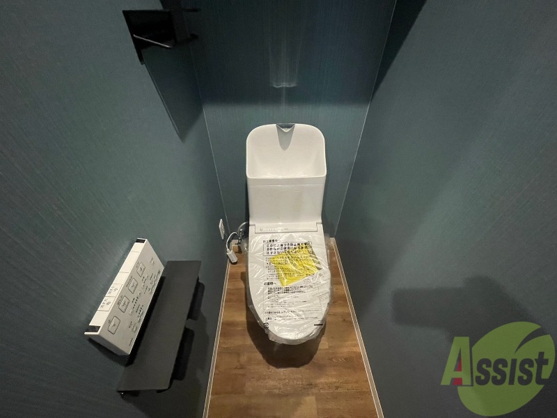 トイレ　ウォシュレット機能がついたトイレ。安心して使用できますね。