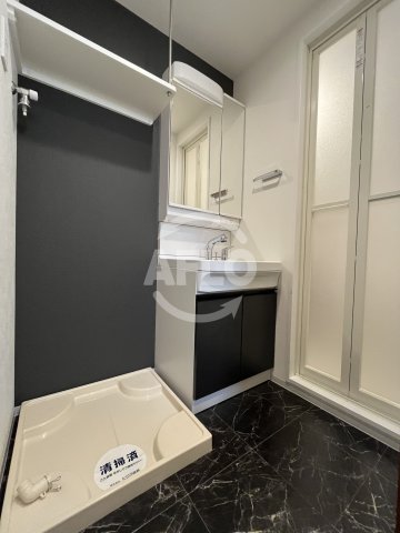 洗面設備　レジュールアッシュ三国本町　洗面台