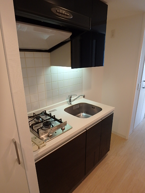 キッチン　自炊時に便利な２口キッチンです。