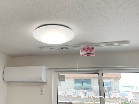 その他設備　高効率エアコン・照明・室内物干し完備（参照用）