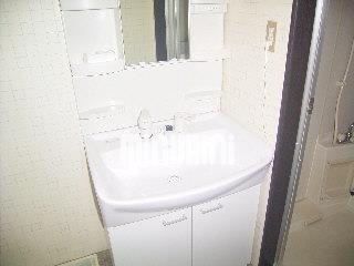 洗面設備　シャンプードレッサー付きでみだしなみＯＫ