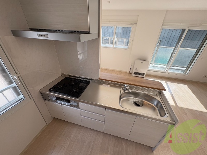 キッチン　システムキッチンなので、すぐお料理に使えます！