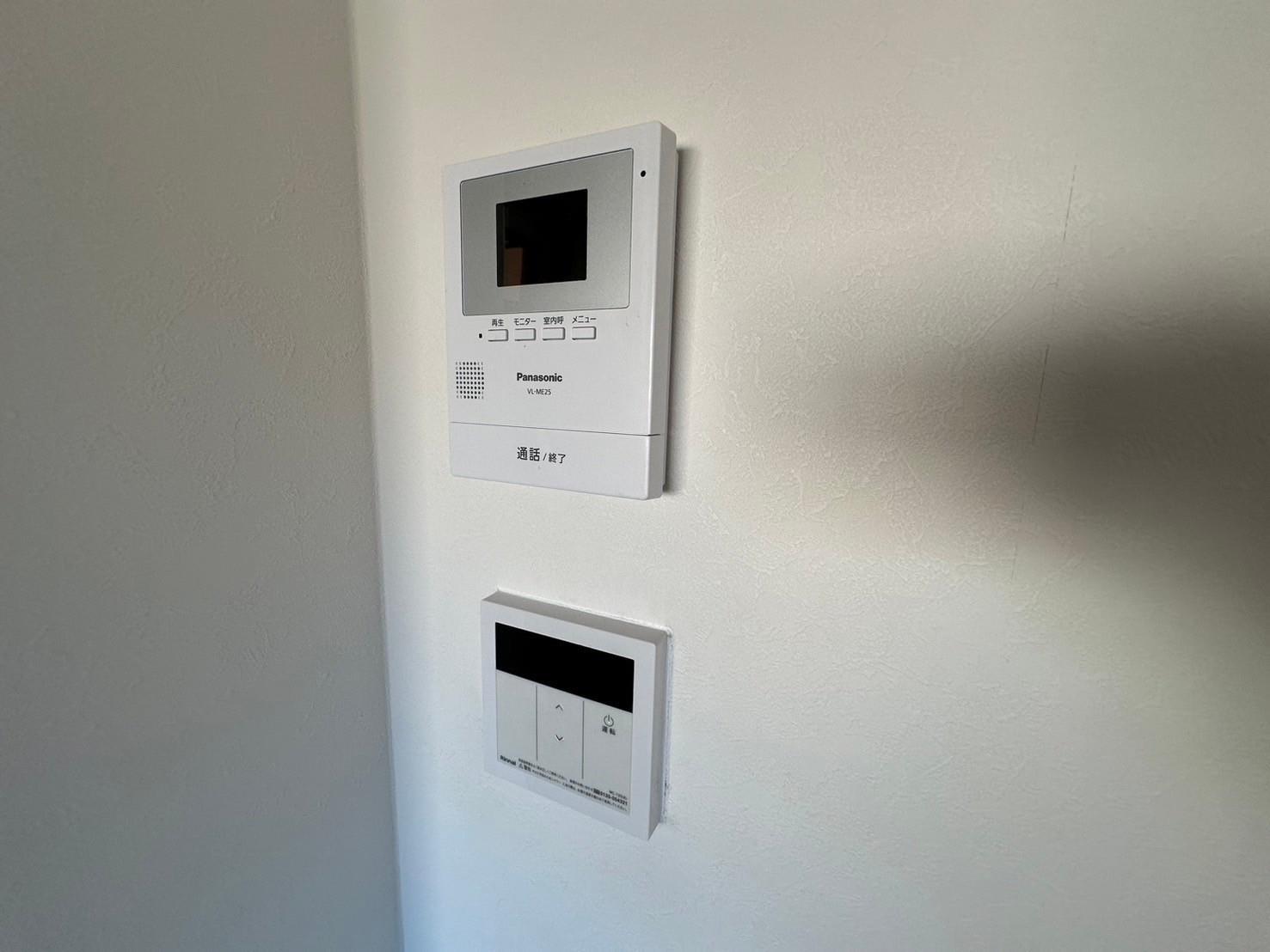 セキュリティ　TVモニター付きドアホンで急な来客にも安心♪