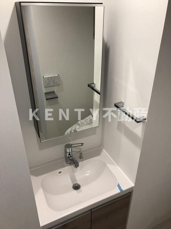 洗面設備　使いやすい洗面所です