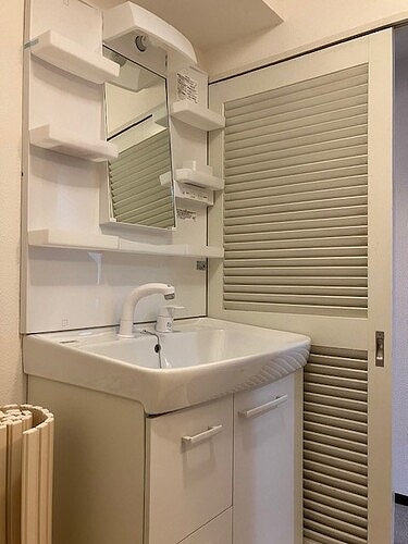 洗面設備　洗面化粧台　※前回募集時／２０２３年１１月の写真