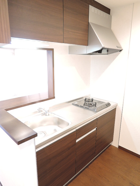 キッチン　二口ガスコンロのキッチン