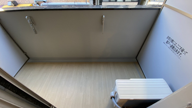 バルコニー　落ち着いた時間を過ごせるバルコニーです