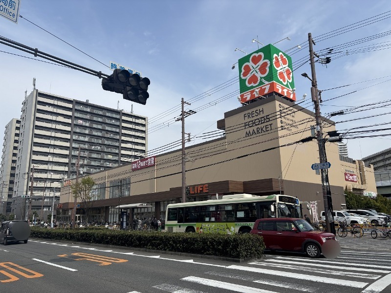 スーパー　ライフ毛馬店（スーパー）まで389m