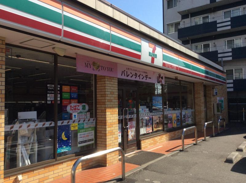 コンビニ　セブンイレブン川崎中原市ノ坪店（コンビニ）まで129m