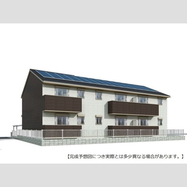 建物外観　【完成予想図につき実際とは多少異なる場合があります。】