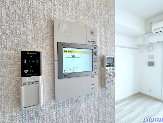 セキュリティ　モニター付きです。