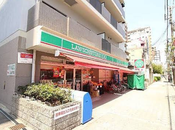 コンビニ　ローソンストア100 阿倍野丸山通店（コンビニ）まで407m