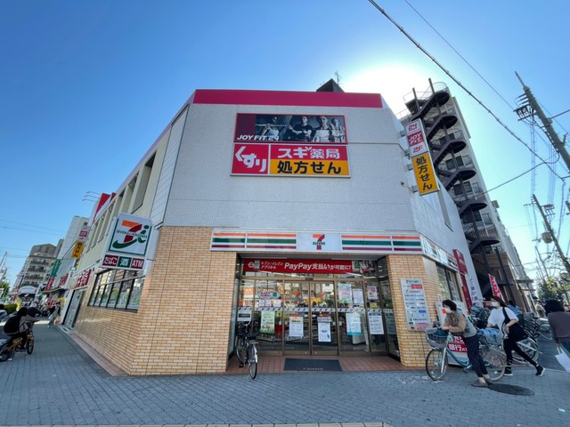 コンビニ　セブンイレブン大阪昭和町駅前店（コンビニ）まで376m