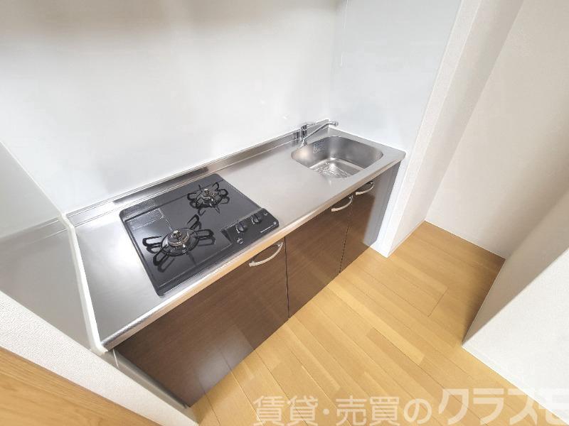 キッチン　２口コンロのシステムキッチン♪