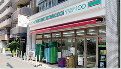 コンビニ　ローソンストア100築地7丁目店（コンビニ）まで91m
