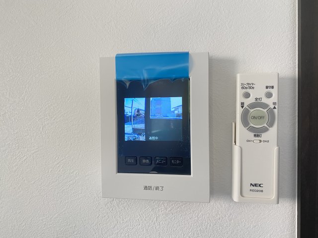 セキュリティ　インターフォン付きのお部屋です。室内から来客を確認することが