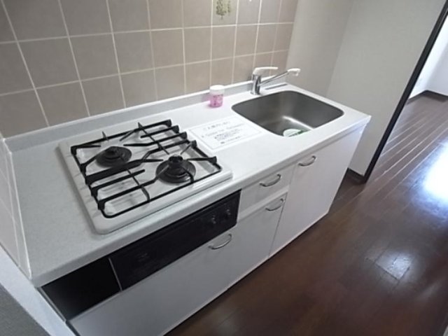 キッチン　システムキッチン（2口ガスコンロ）
