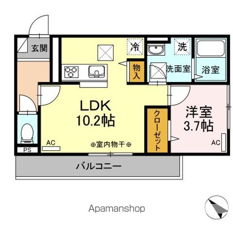 ブランネージュ新山口IIの間取り写真