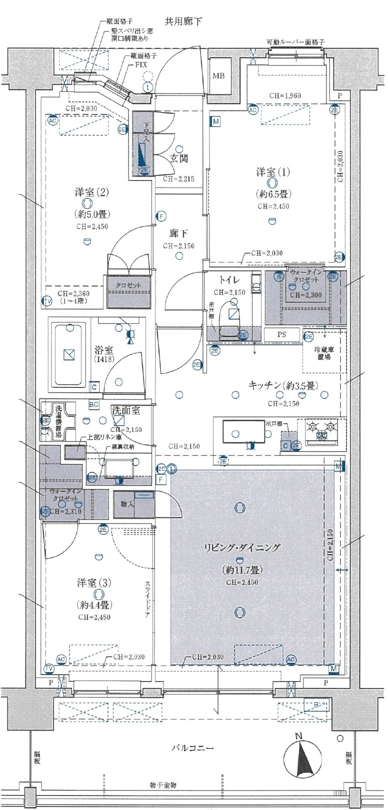 Brillia世田谷上北沢の間取り写真