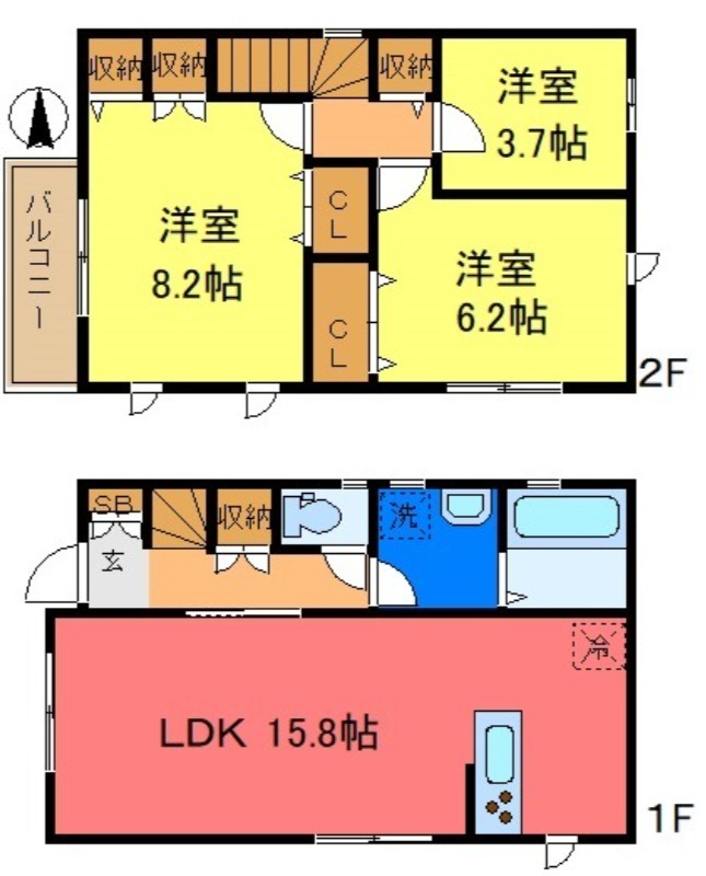 東新小岩7丁目貸家の間取り写真