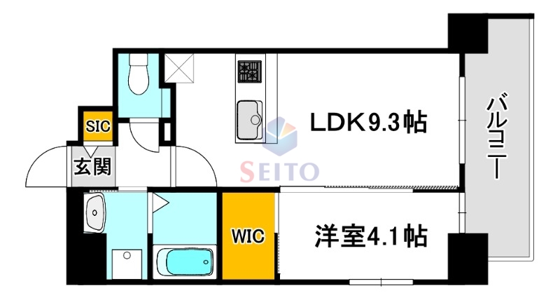 S-RESIDENCE江坂focalの間取り写真