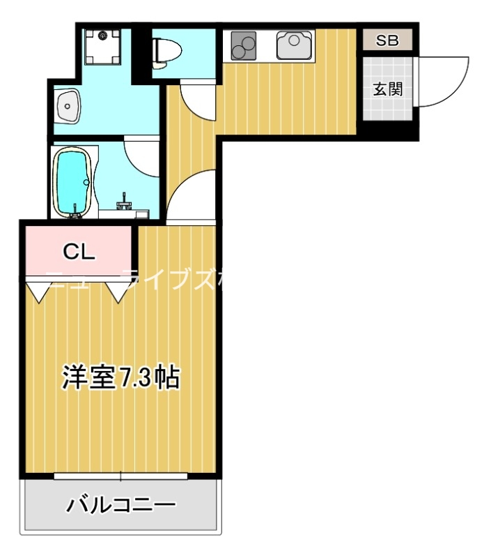 イノベ寝屋川大利町の間取り写真