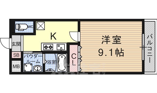 ＪＲ湖西線 堅田駅 徒歩10分 2階建 築24年の間取り写真