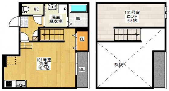 Maisonetic祇園の間取り写真