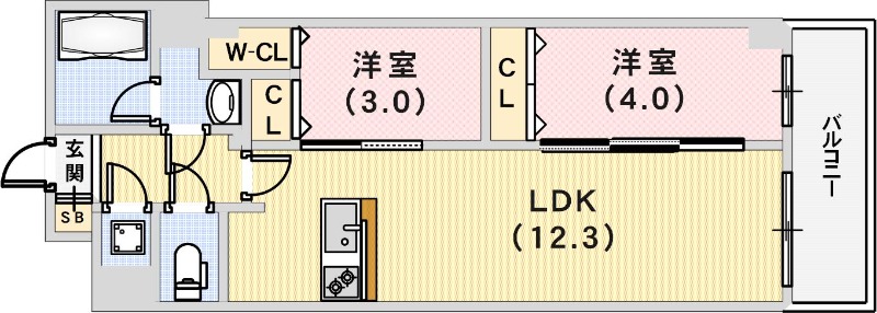 セレニテ神戸ミラクの間取り写真