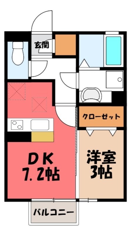 コ・クリエ Bの間取り写真