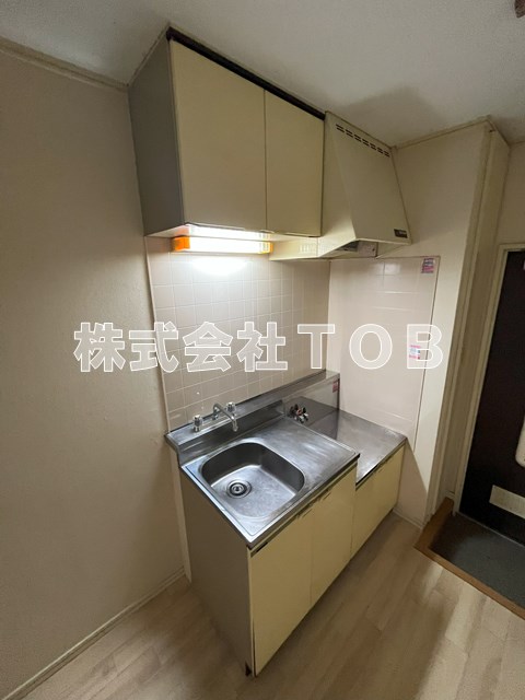 キッチン　2口ガスコンロ設置可能