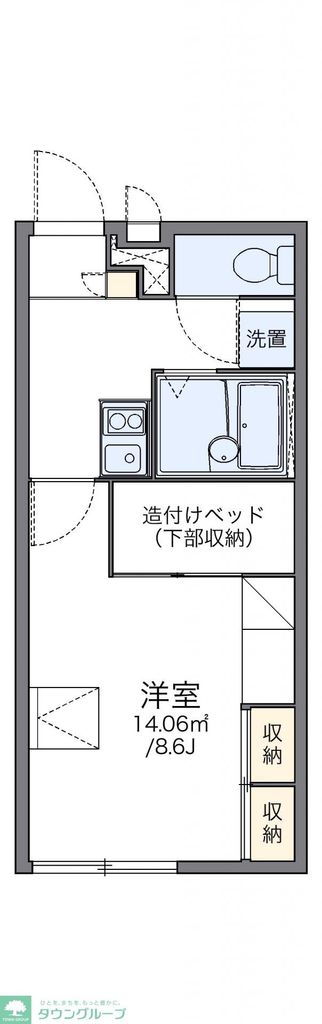 レオパレスインターハイツの間取り写真