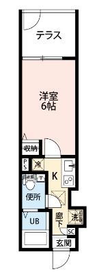 サザンフロント六町の間取り写真