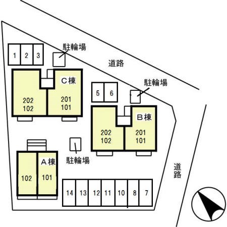 駐車場　敷地内駐車場です。