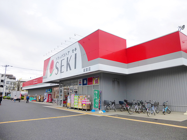 ドラックストア　ドラッグストアセキ若葉店（ドラッグストア）まで392m