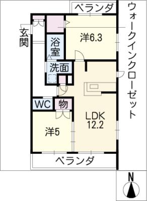 メゾンメイプルの間取り写真
