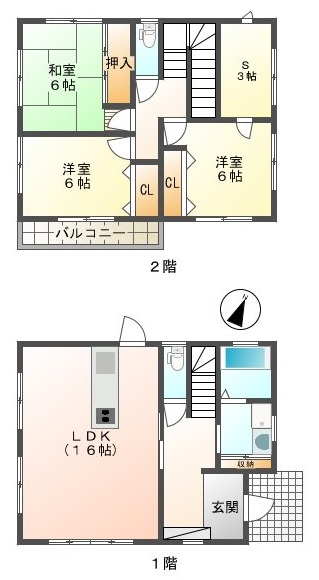 【グレイスタウン山口の間取り】